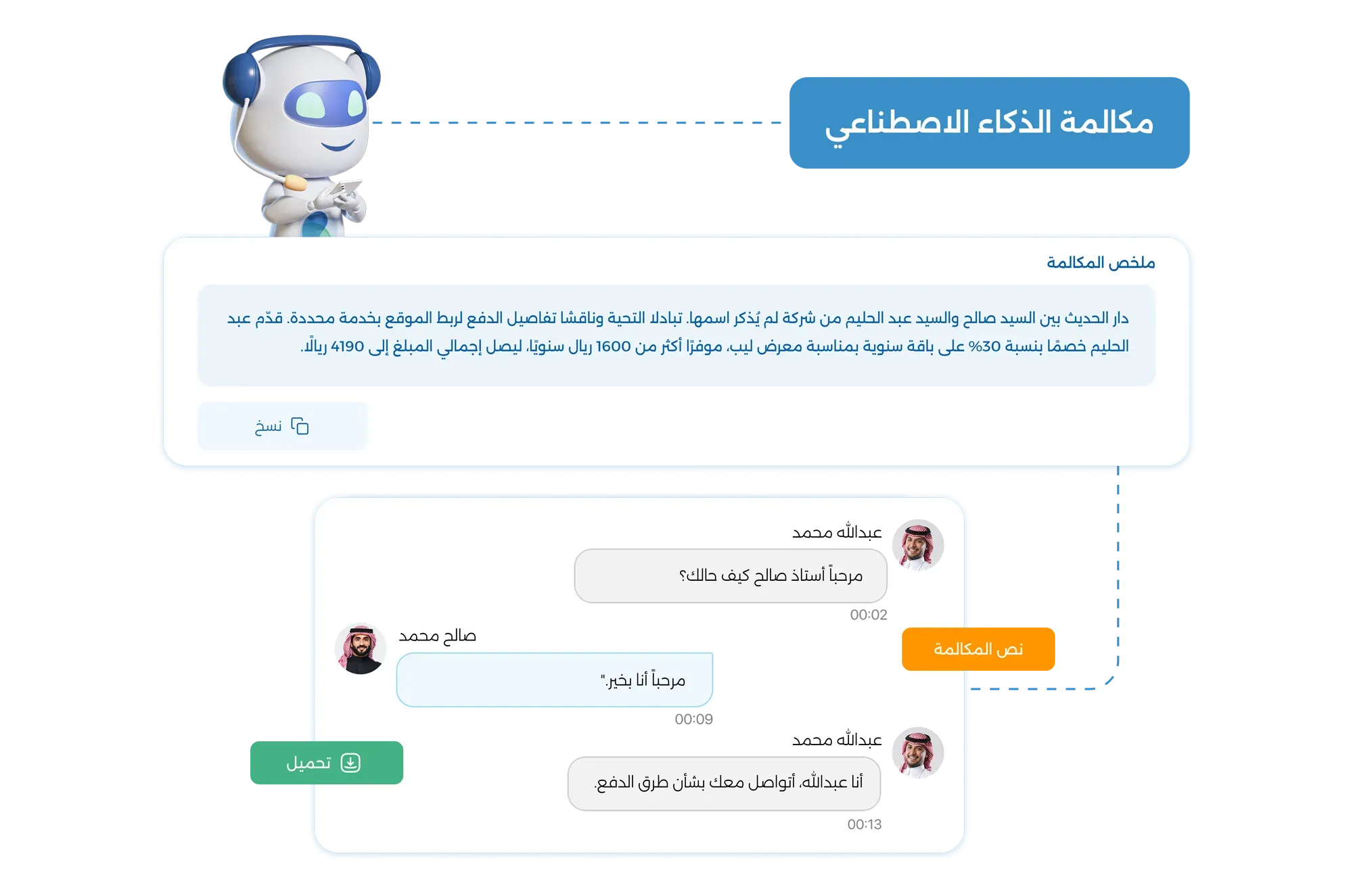 نظام مدعوم بالذكاء الاصطناعي يعمل 24/7 لعملك